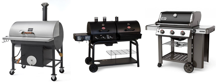 gas grill smoker combo