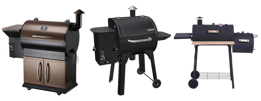 charcoal grill smoker combo