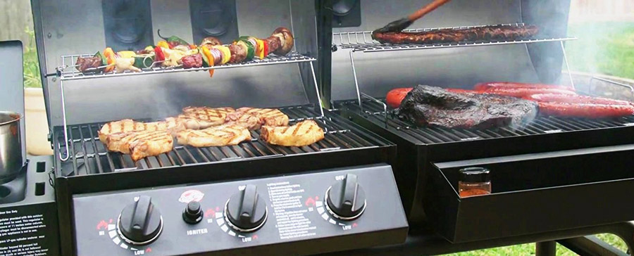 propane grill and smoker combo