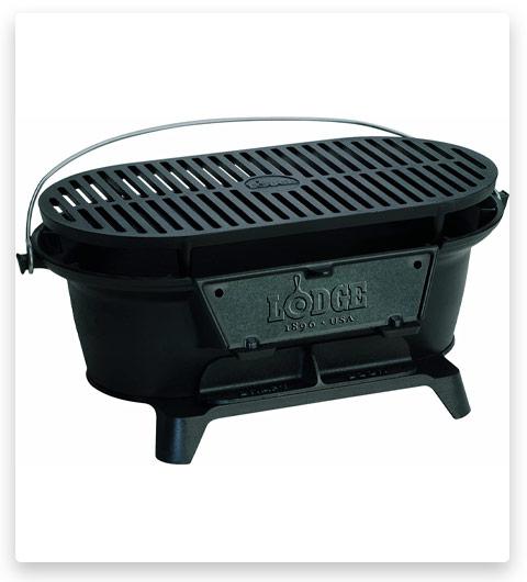 Lodge Cast Iron Charcoal Hibachi-Style Grill