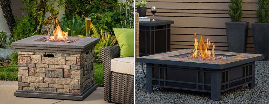 Bali Outdoor Propane Gas Fire Pit, Bali Outdoors Fire Pit