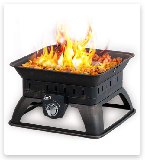 BALI OUTDOORS Firepit Tailgate Gas Portable Fire Pit