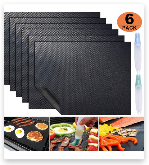 ACMETOP 6 Pack Large Grill Mat