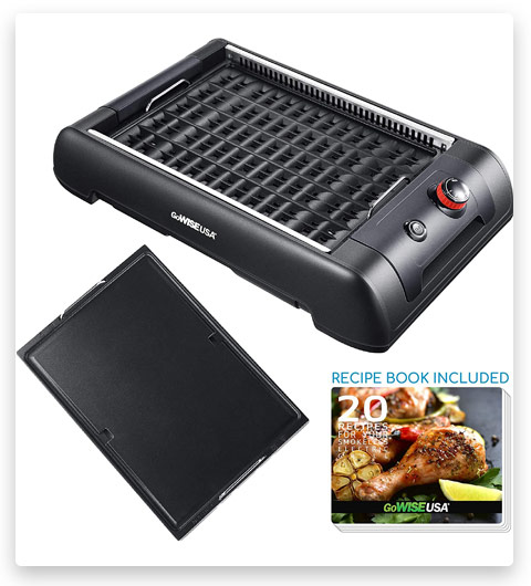 GoWISE USA GW88000 Smokeless Indoor Grill