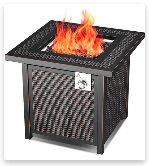 OT Qomotop Propane Fire Pit Table