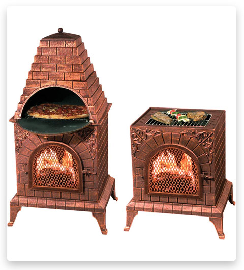 Deeco Aztec Allure Cast Iron Pizza Oven