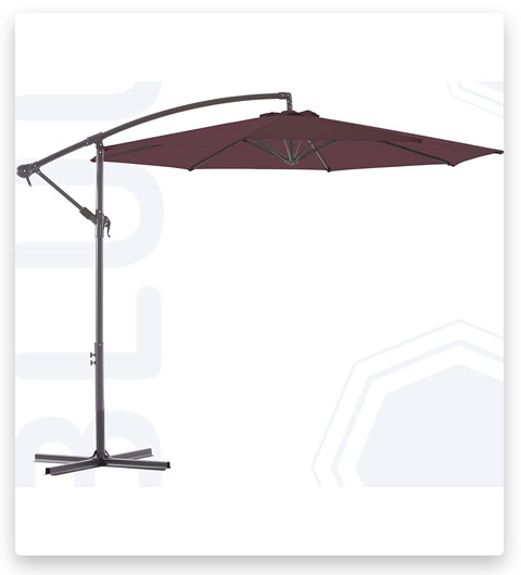 BLUU Patio Offset Umbrella Outdoor Cantilever