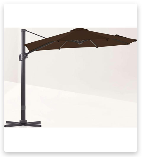 LE CONTE Outdoor Patio Offset Umbrella