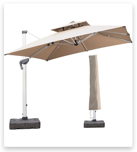 LKINBO Square Cantilever Umbrella