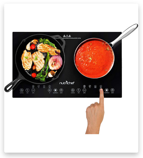 NutriChef Double Induction Cooktop