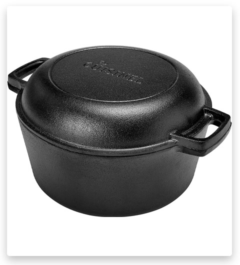 cuisinel Cast Iron Double Dutch Oven Set