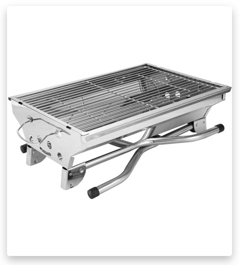 QSCFT Outdoor Stainless Steel Charcoal Grill