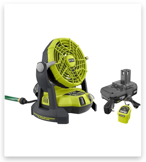 RYOBI Bucket Top Misting Fan Kit