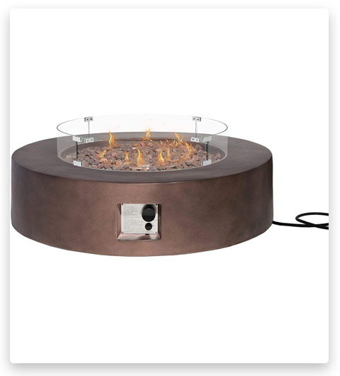 Aquilla Outdoor Propane Fire Pit Table