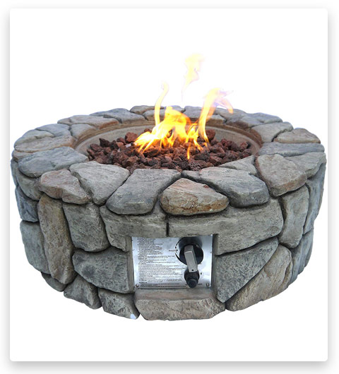 Peaktop Outdoor Propane Fire Pit Table