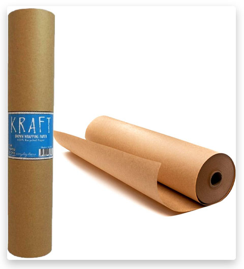 Papersaurus Kraft Brown Wrapping Paper Roll