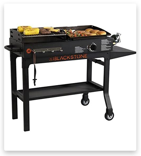 Generic Blackstone Griddle and Charcoal Grill Combo
